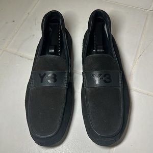 Y3 Yohji Yamamoto Adidas Black Suede Loafers Size UK 9.5 GREAT CONDITION